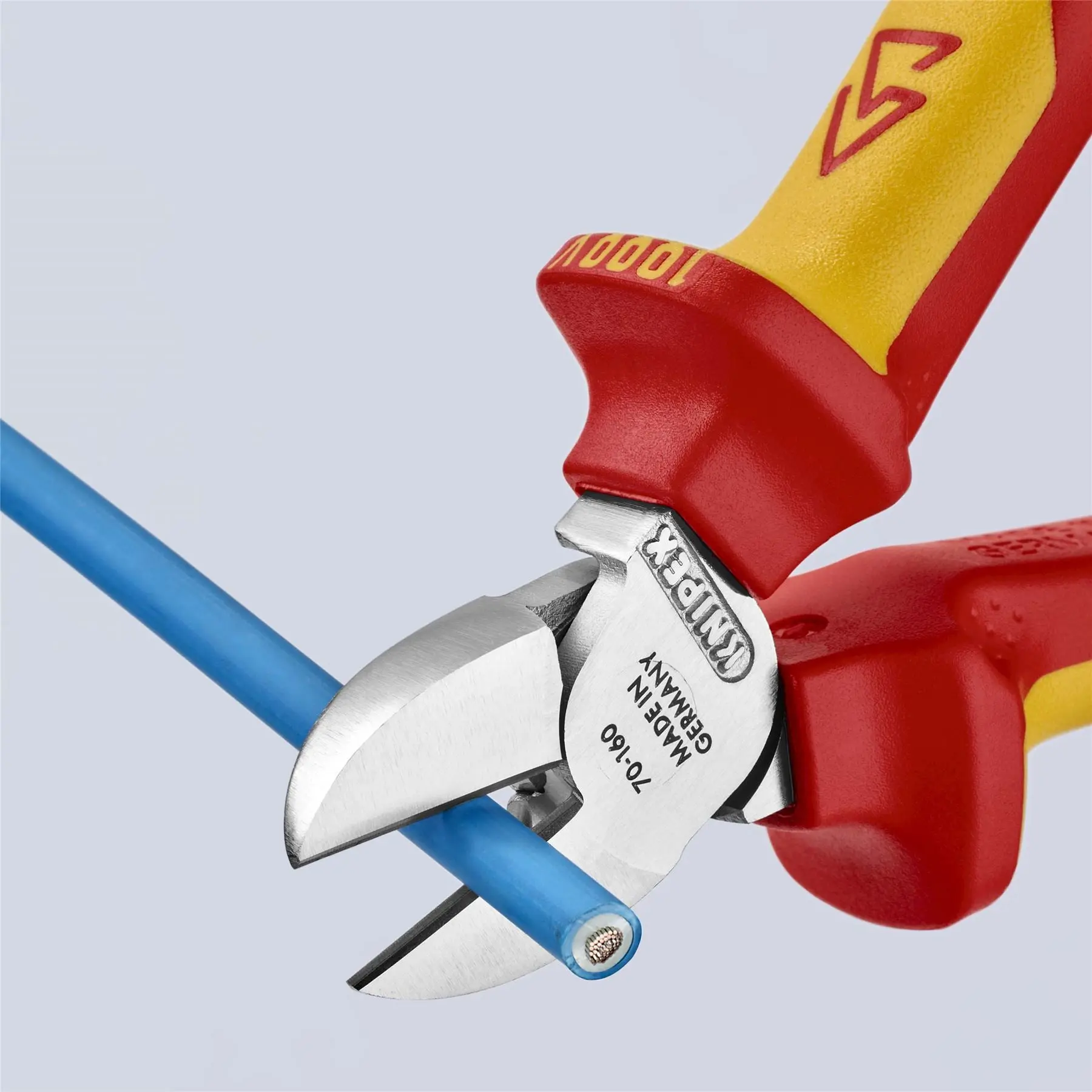 KNIPEX Diagonal Cutting Pliers Side Cutters 160mm VDE Multi Component Grips Tether Point 70 06 160 T BK - Image 5