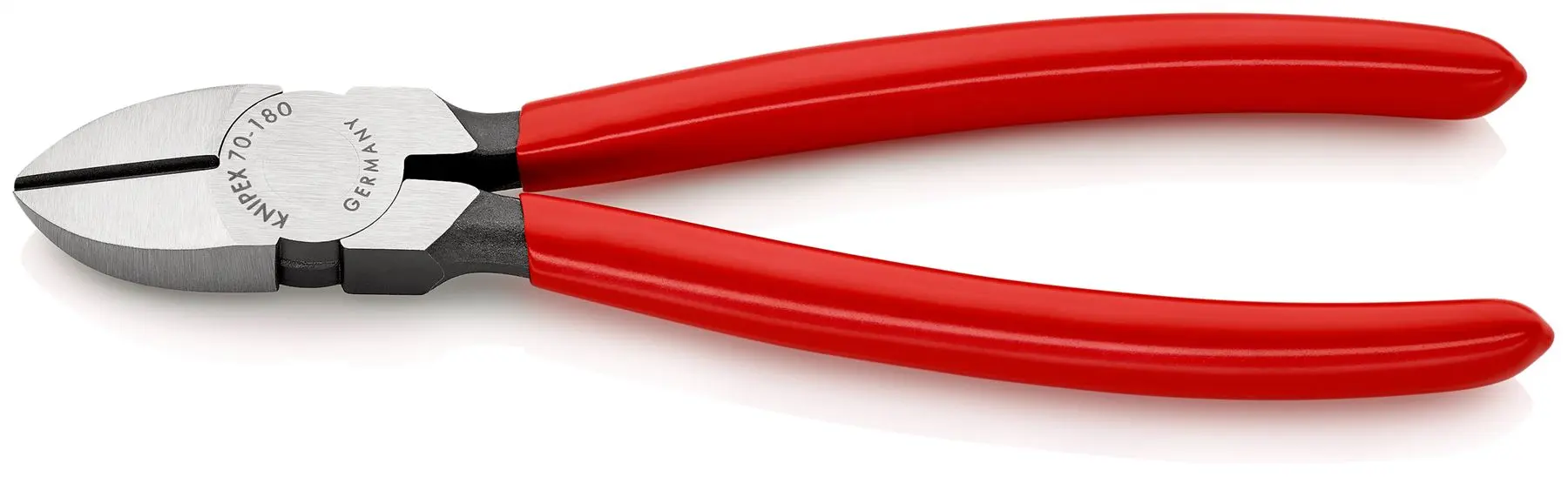 KNIPEX Diagonal Cutting Pliers Side Cutters 180mm Plastic Coated 70 01 180