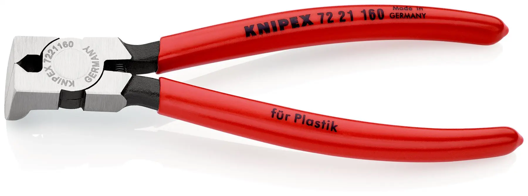 Knipex Diagonal Side Cutters for Plastics 160mm 85° Cutting Pliers Grips 72 21 160