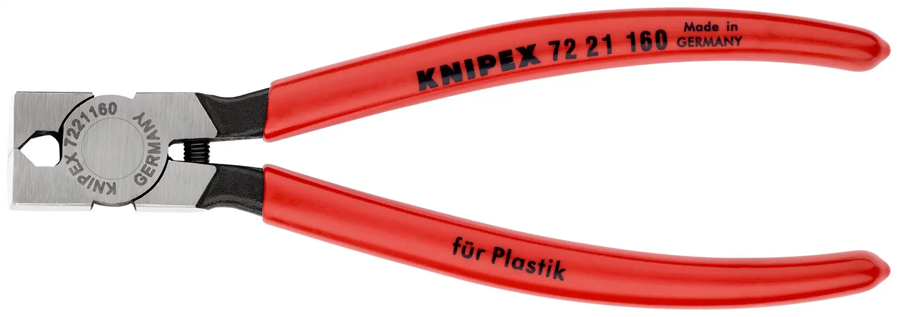 Knipex Diagonal Side Cutters for Plastics 160mm 85° Cutting Pliers Grips 72 21 160 - Image 3