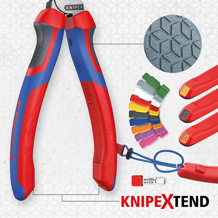 KNIPEX Diagonal Side Cutting Pliers Snips 160mm with Comfort Handles 70 02 160 - Image 8