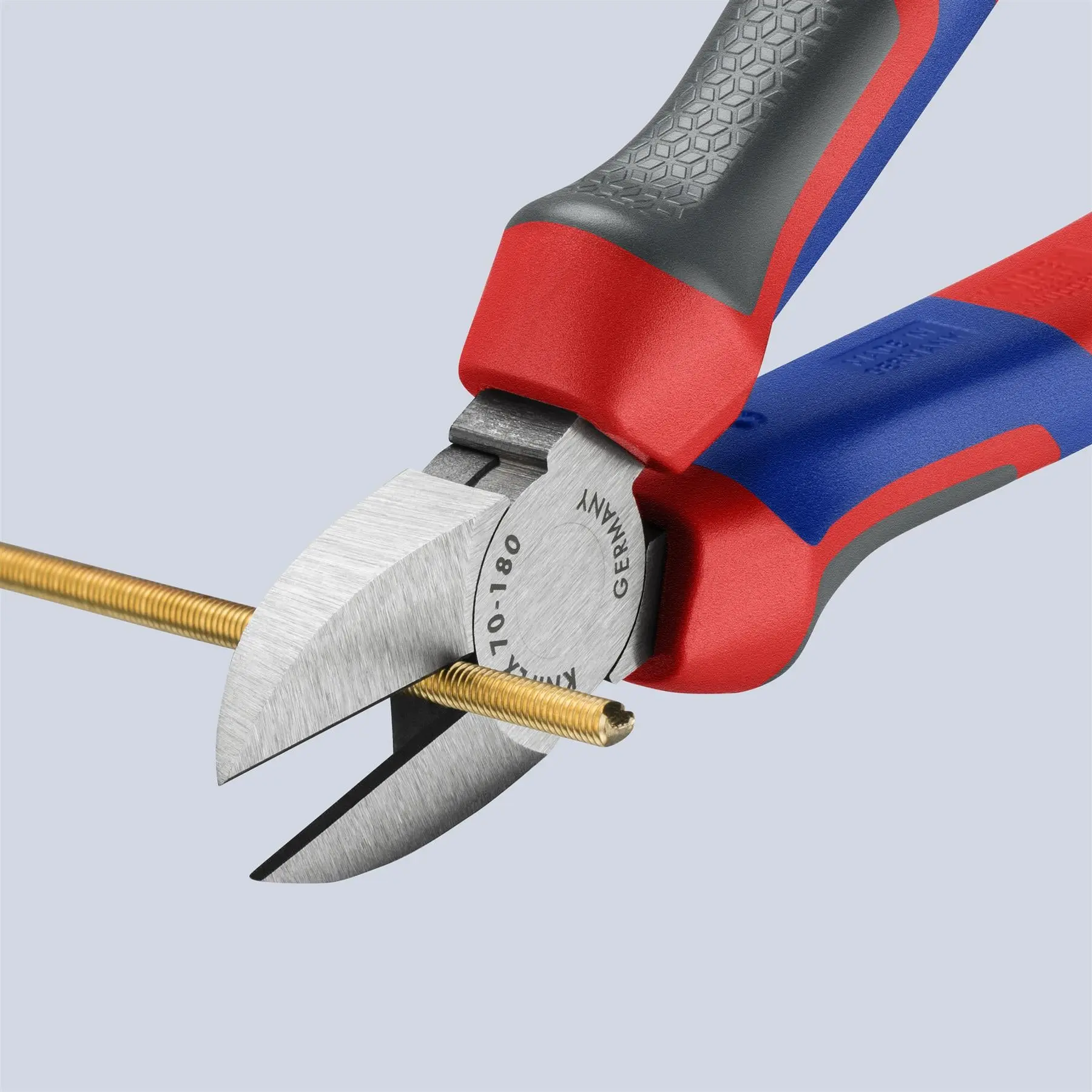KNIPEX Diagonal Side Cutting Pliers 180mm with Comfort Handles 70 02 180 - Image 2