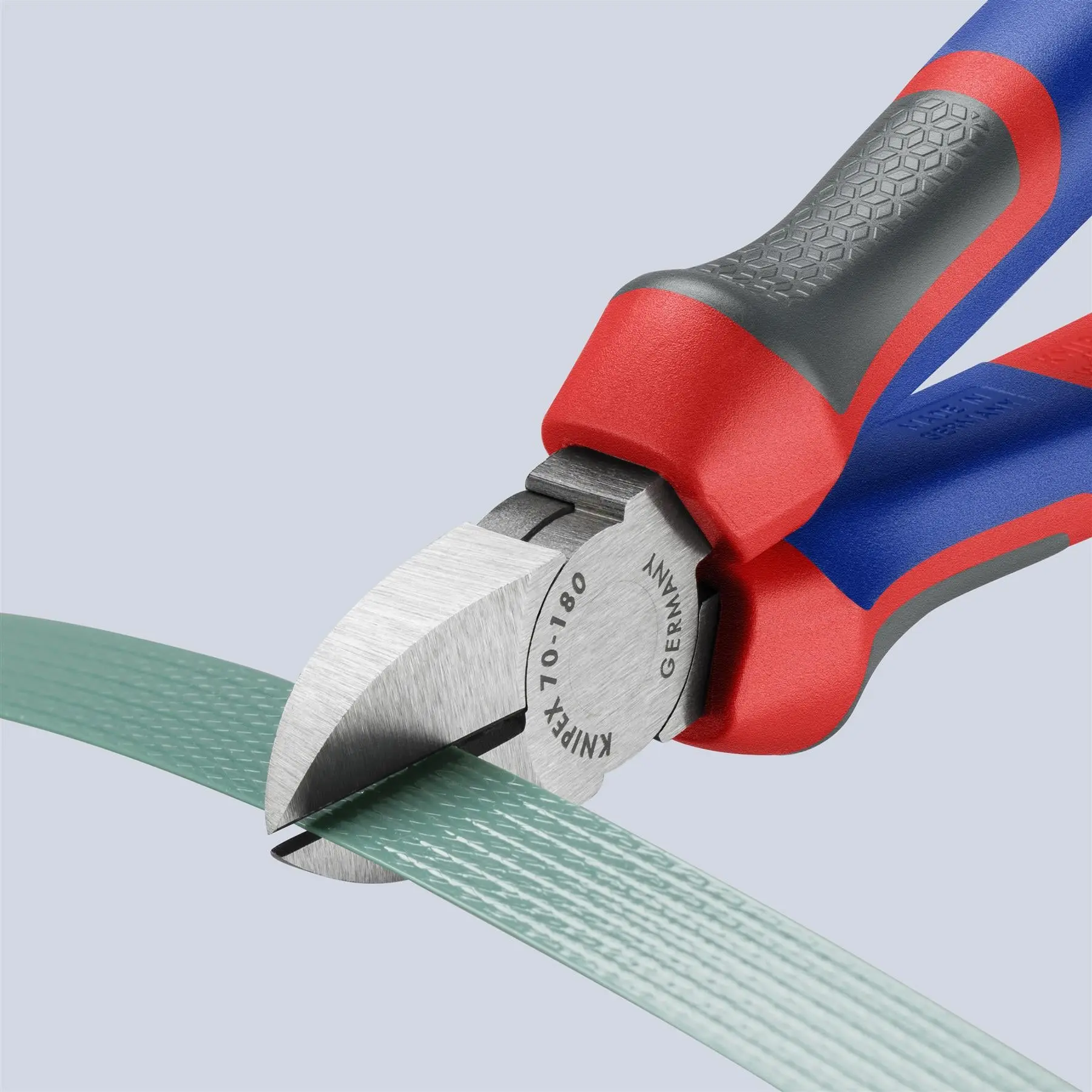 KNIPEX Diagonal Side Cutting Pliers 180mm with Comfort Handles 70 02 180 - Image 4