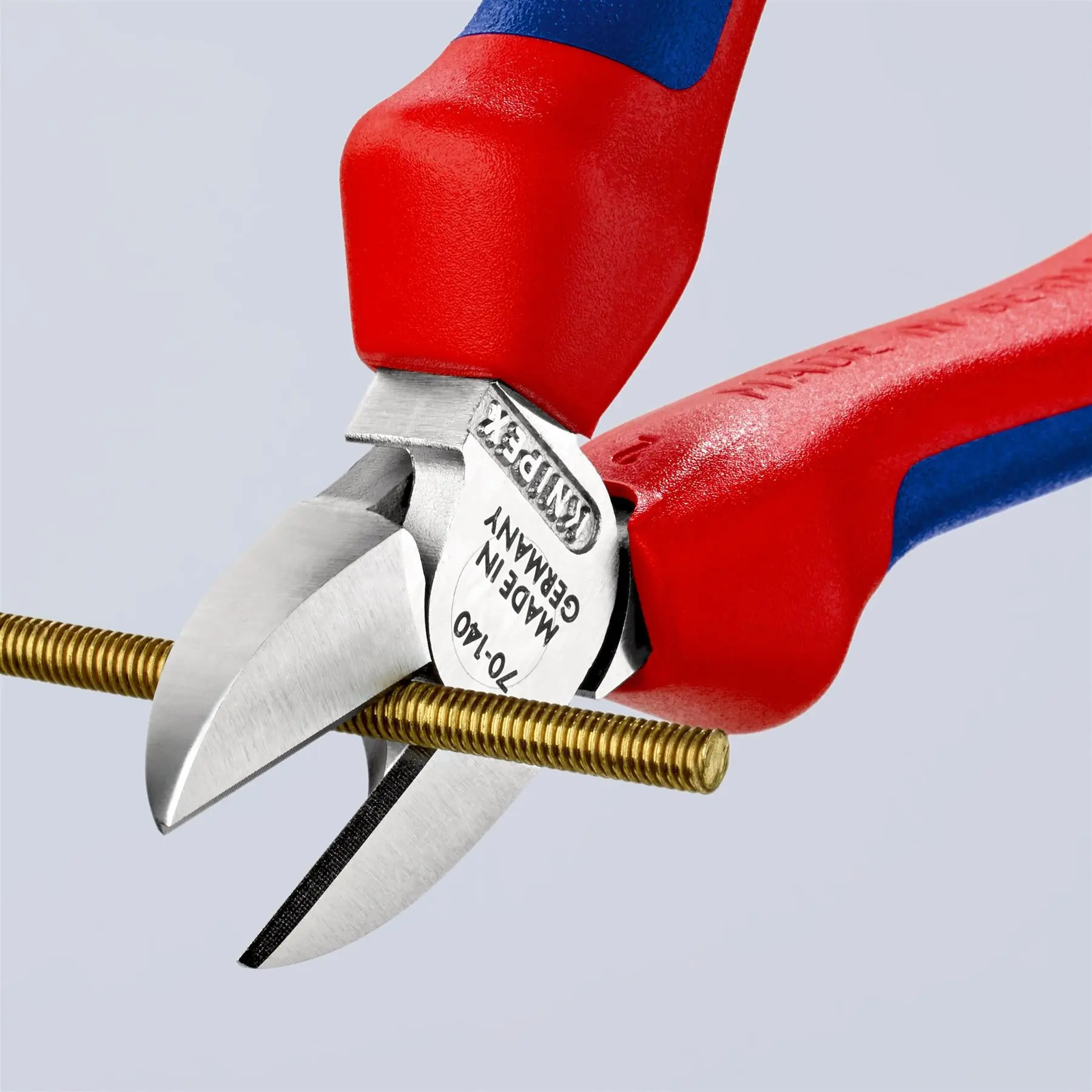 KNIPEX Diagonal Side Cutting Pliers Chrome 140mm Multi Component Grips 70 05 140 - Image 3