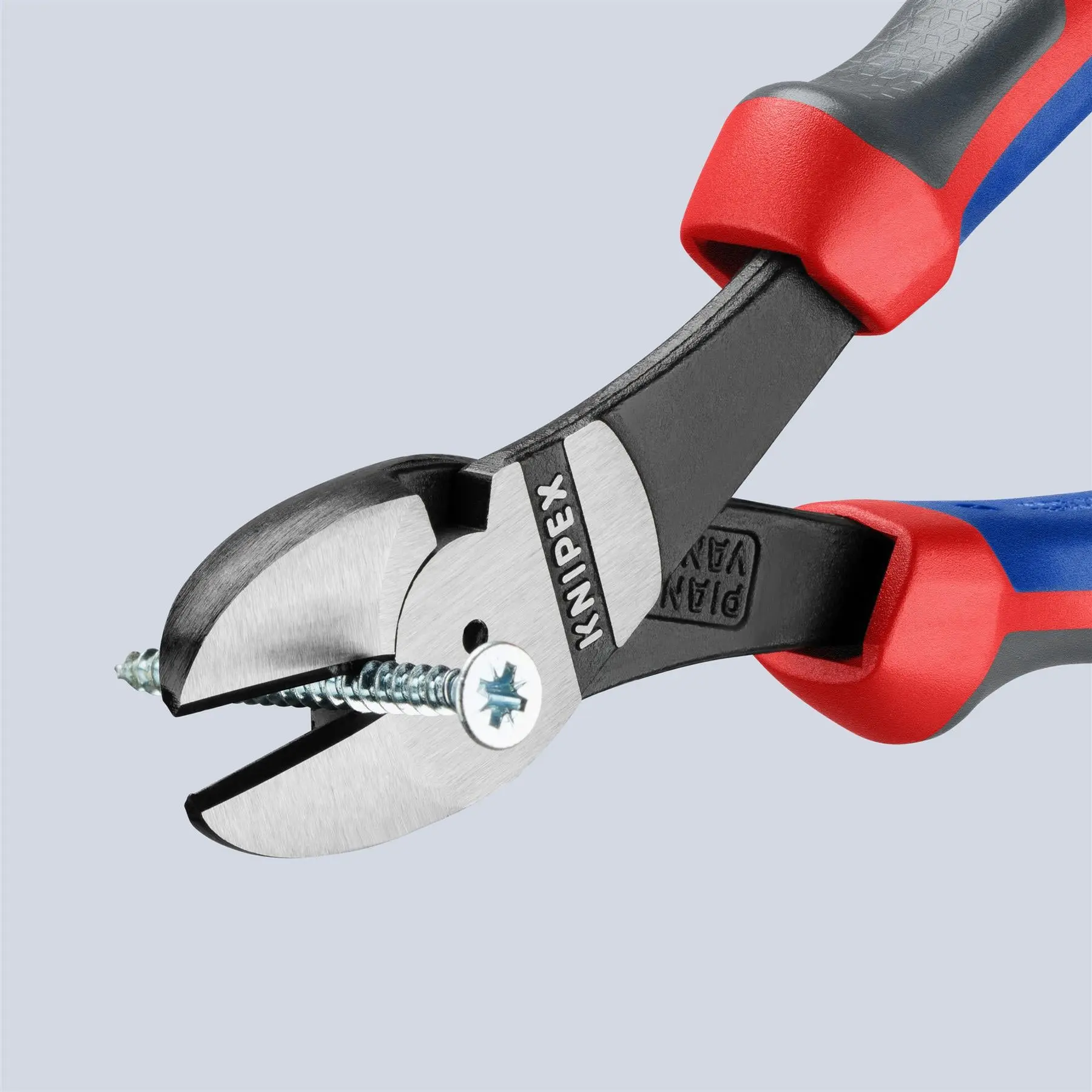 Knipex Diagonal Side Cutting Pliers Nippers High Leverage 180mm Multi Component Grips 74 02 180 - Image 3