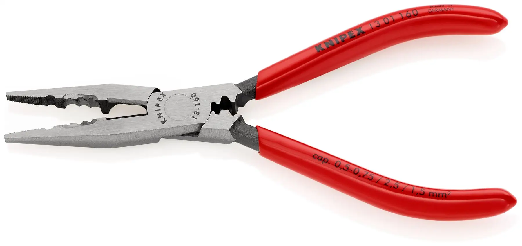 Knipex Electricians Pliers 160mm for Cable Work Black Atramentized 13 01 160 - Image 3
