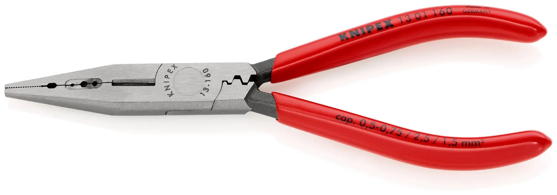 Knipex Electricians Pliers 160mm for Cable Work Black Atramentized 13 01 160 - Image 4