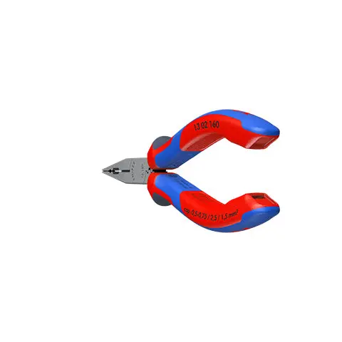 Knipex Electricians Pliers 160mm for Cable Work Multi Component Grips Black Atramentized 13 02 160 - Image 15