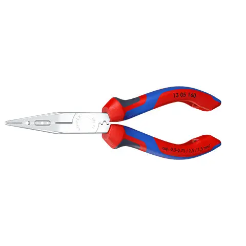 Knipex Electricians Pliers 160mm for Cable Work Multi Component Grips Chrome Plated 13 05 160 - Image 39