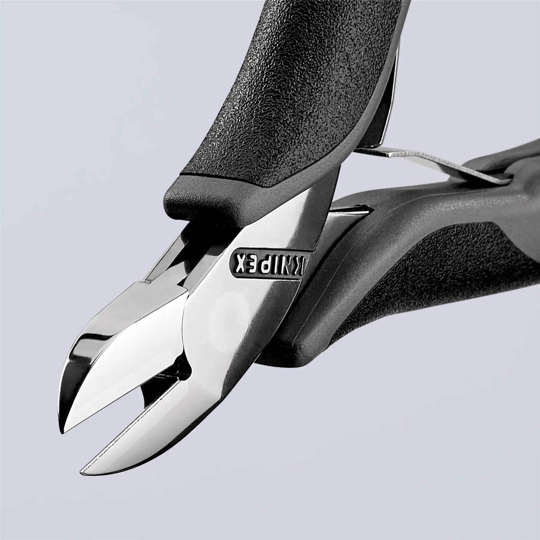 KNIPEX Electronics Diagonal Cutter Pliers with Carbide Cutting Edges 115mm Multi Component Grips 77 02 115 ESD - Image 4