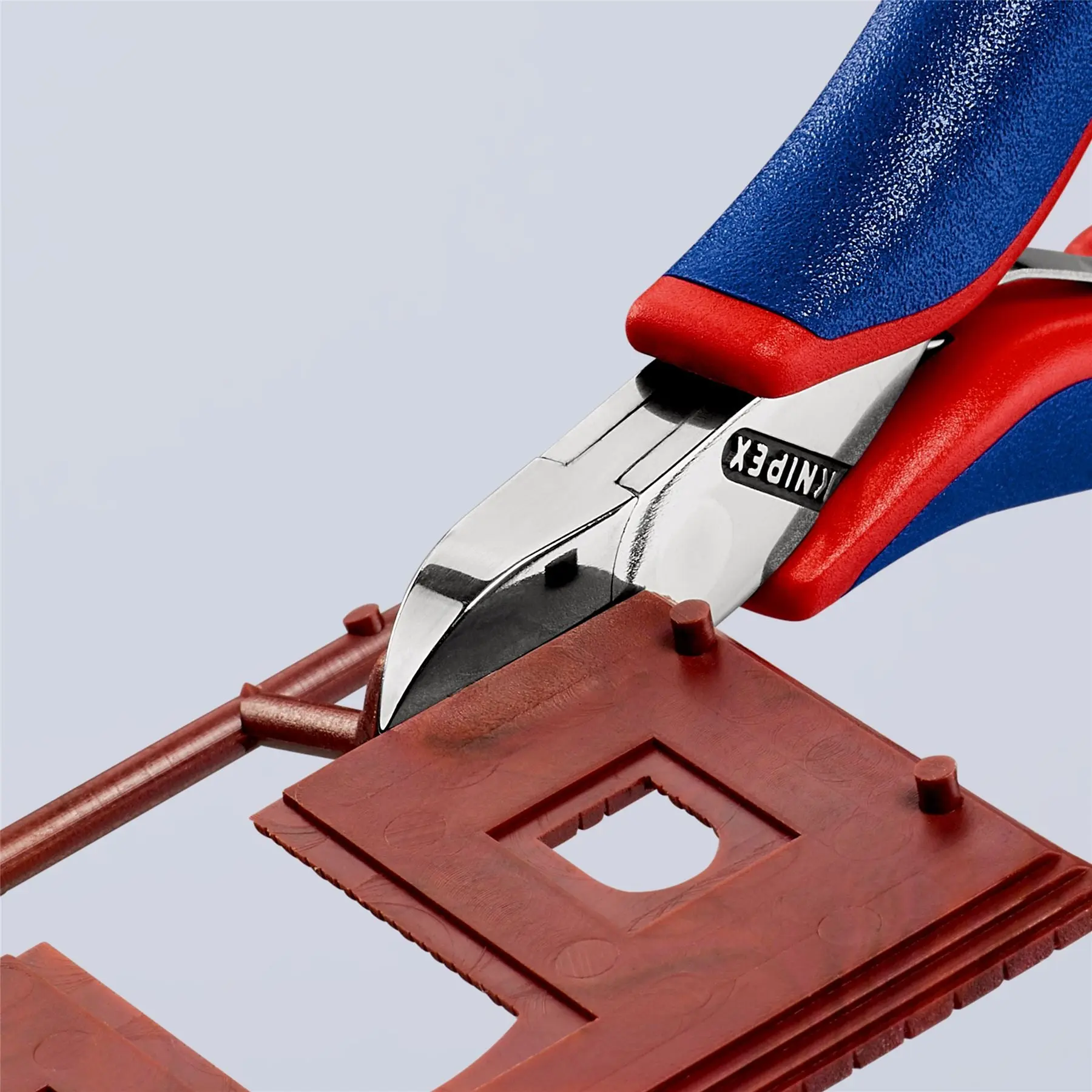 KNIPEX Electronics Diagonal Side Cutting Pliers with Box Joint 115mm Multi Component Grips 77 22 115 SB - Image 3