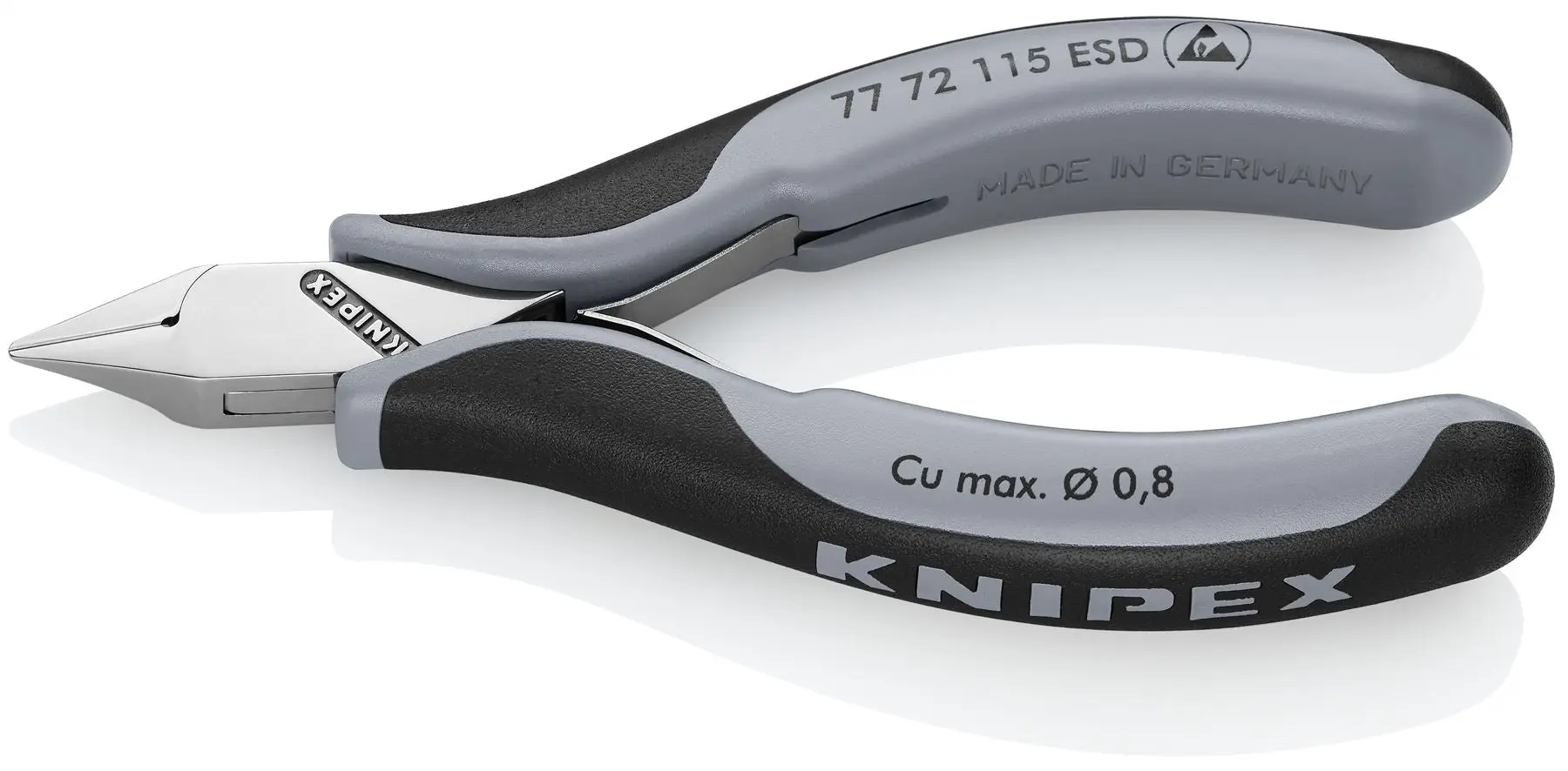 KNIPEX Electronics Diagonal Side Cutting Pliers with Box Joint 77 72 115 ESD