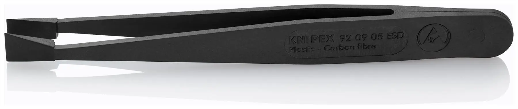 KNIPEX Electronics Plastic Tweezers 115mm Blunt Tip 92 09 05 ESD