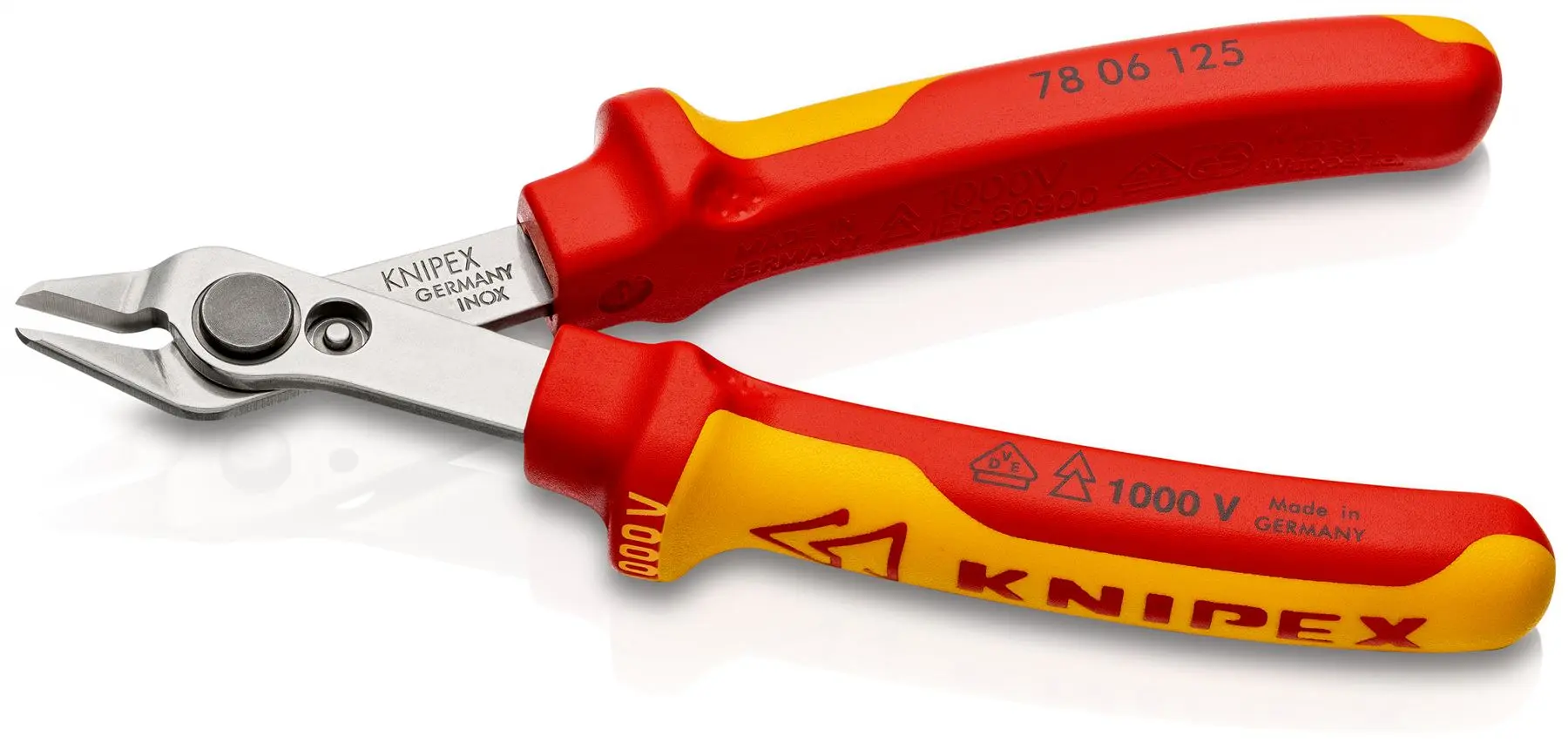 KNIPEX Electronics Super Knips Precision Cutting Pliers 125mm VDE Multi Component Grips 78 06 125 SB - Image 3