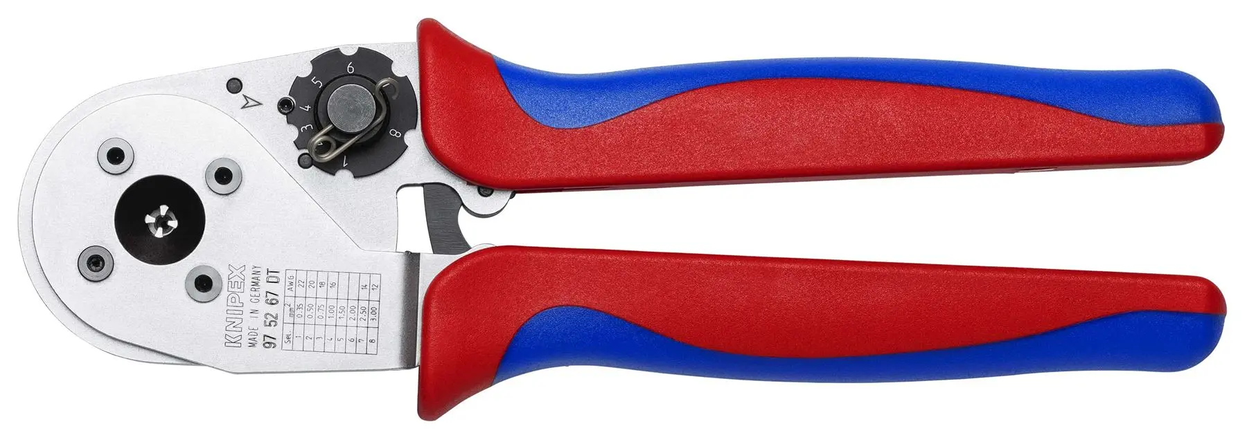 Knipex Four Mandrel Crimping Pliers for DT Contacts Multi Component Grips 97 52 67 DT