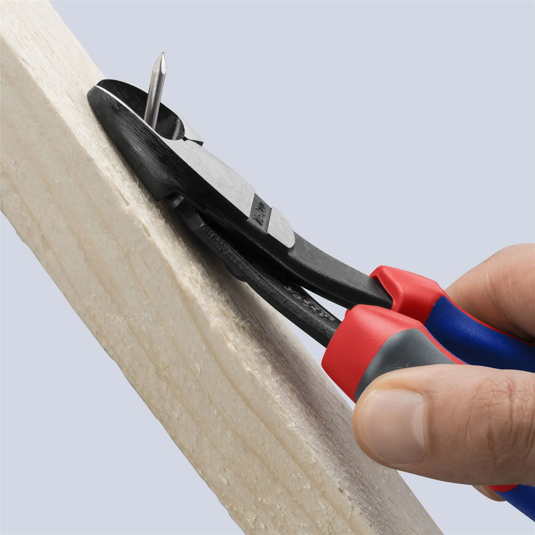 KNIPEX High Leverage Diagonal Side Cutting Pliers 200mm 25° Offset with Comfort Handles 74 22 200 - Image 3