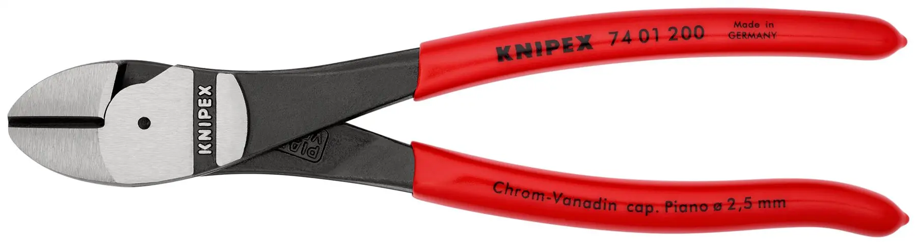 Knipex High Leverage Diagonal Side Cutting Pliers 200mm 74 01 200 - Image 5