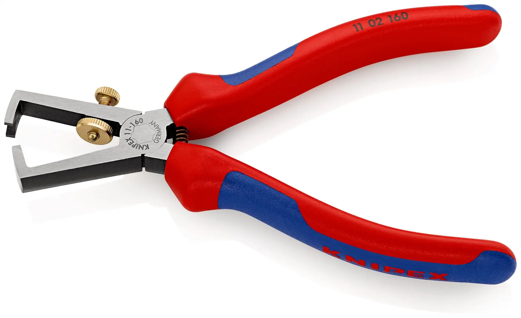 KNIPEX Insulation Wire Stripper with Opening Spring Universal 160mm Multi Component Grips 11 02 160 SB - Image 2