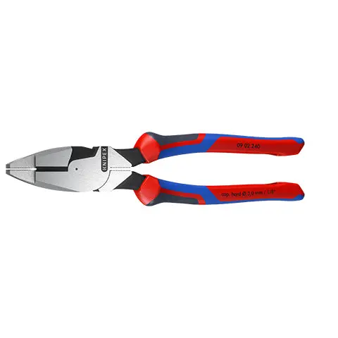 KNIPEX Linemans Pliers American Style 240mm Multi Component Grips 09 02 240 - Image 32