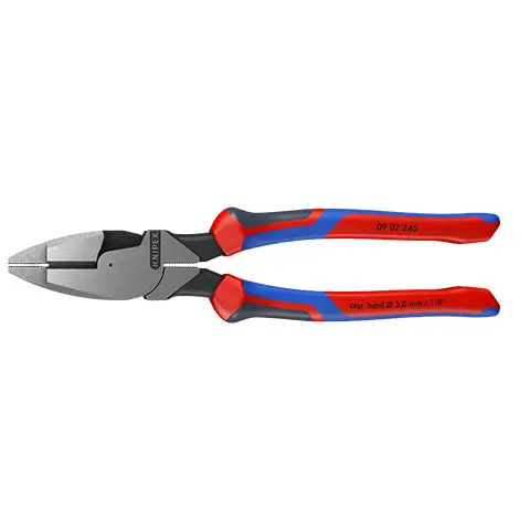 KNIPEX Linemans Pliers American Style 240mm Multi Component Grips 09 02 240 - Image 33
