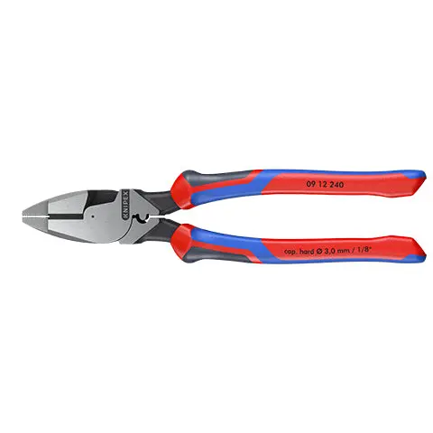 KNIPEX Linemans Pliers American Style 240mm with Comfort Handles 09 12 240 - Image 9