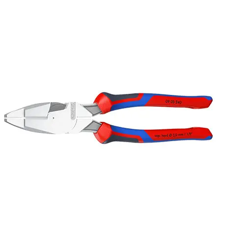 Knipex Linemans Pliers American Style 240mm Multi Component Grips Chrome Plated 09 05 240 - Image 35