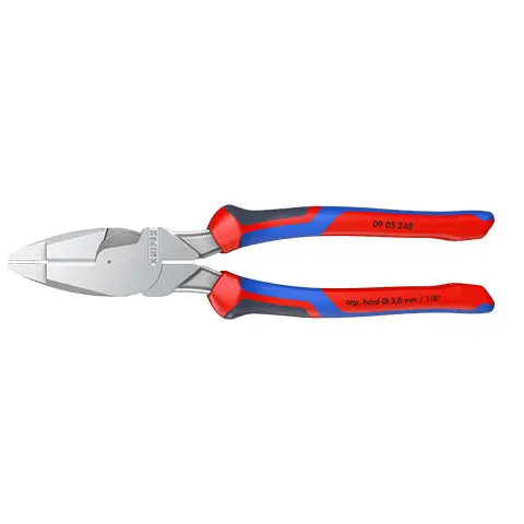 Knipex Linemans Pliers American Style 240mm Multi Component Grips Chrome Plated 09 05 240 - Image 36
