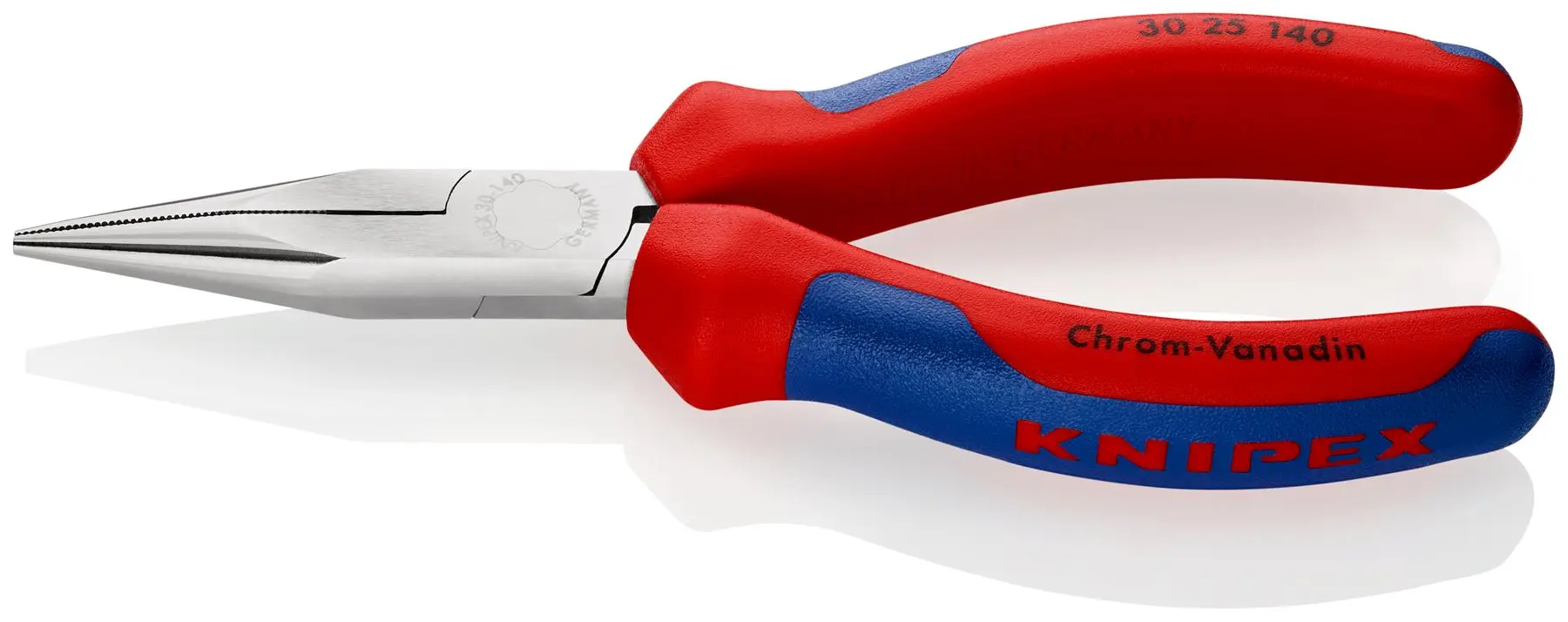 KNIPEX Long Nose Pliers 140mm Multi Component Grips 30 25 140
