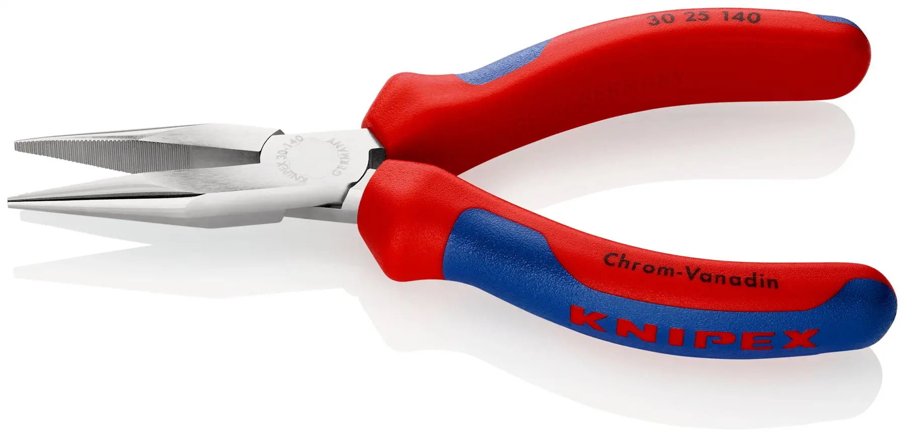 KNIPEX Long Nose Pliers 140mm Multi Component Grips 30 25 140 - Image 2