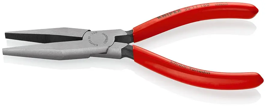 KNIPEX Long Nose Pliers Heavy Duty Wear Resisting 160mm Plastic Coated 30 11 160 - Image 2