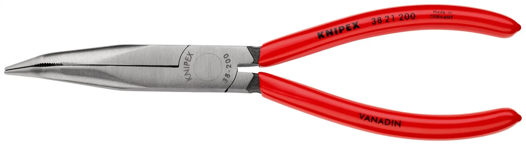 Knipex Mechanics Pliers 200mm 40 Degree Bent Half Round Jaws 38 21 200 - Image 3