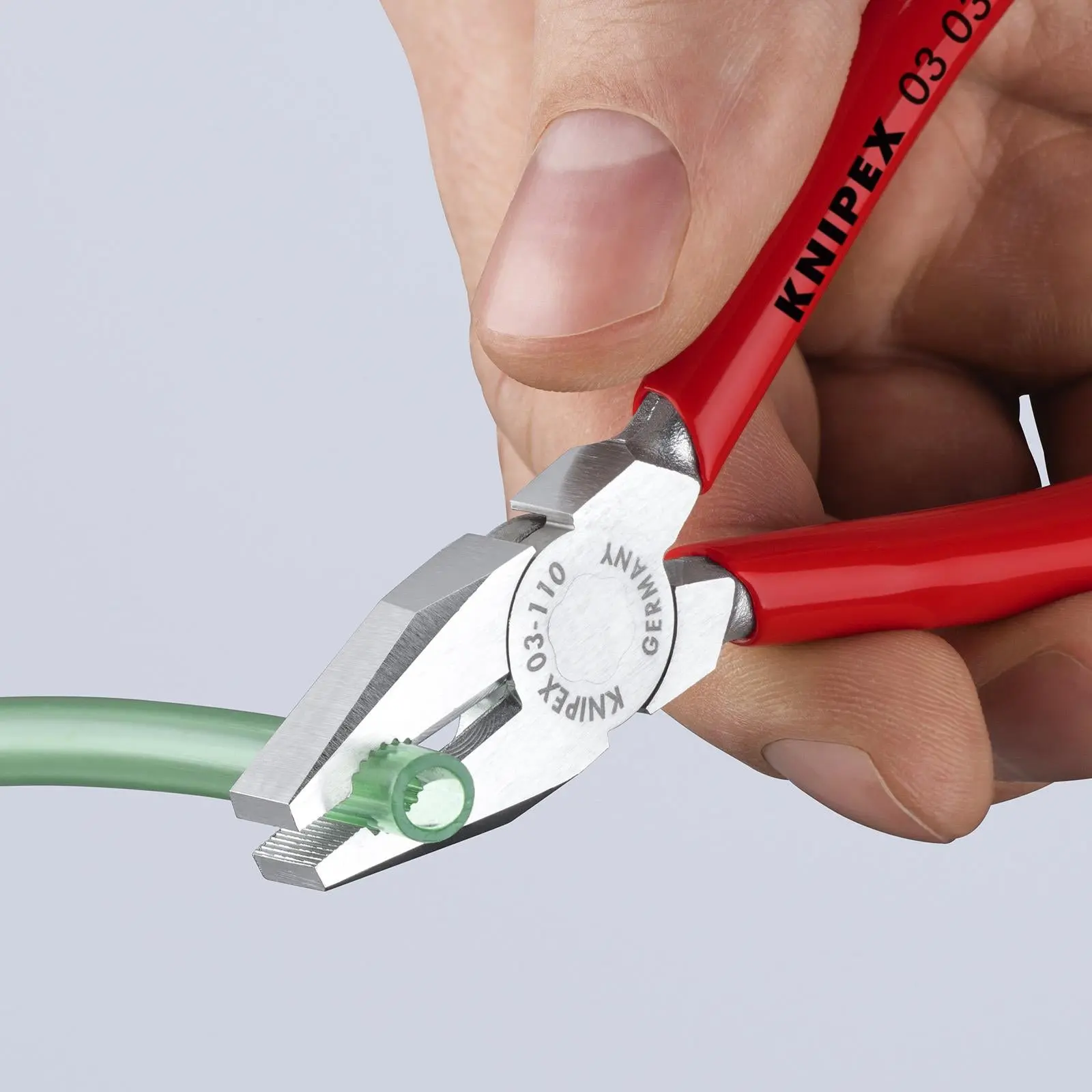 KNIPEX Mini Combination Pliers 110mm Chrome Plated Plastic Coated Handles 03 03 110 - Image 8