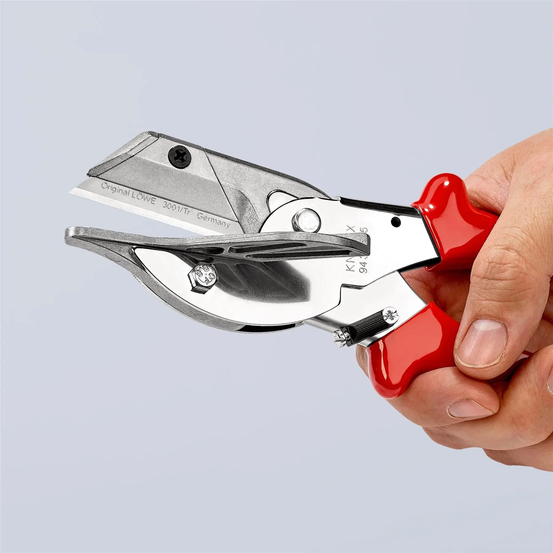 KNIPEX Mitre Shears Cutters for Plastic and Rubber Section 215mm Plastic Handles 94 35 215 - Image 3