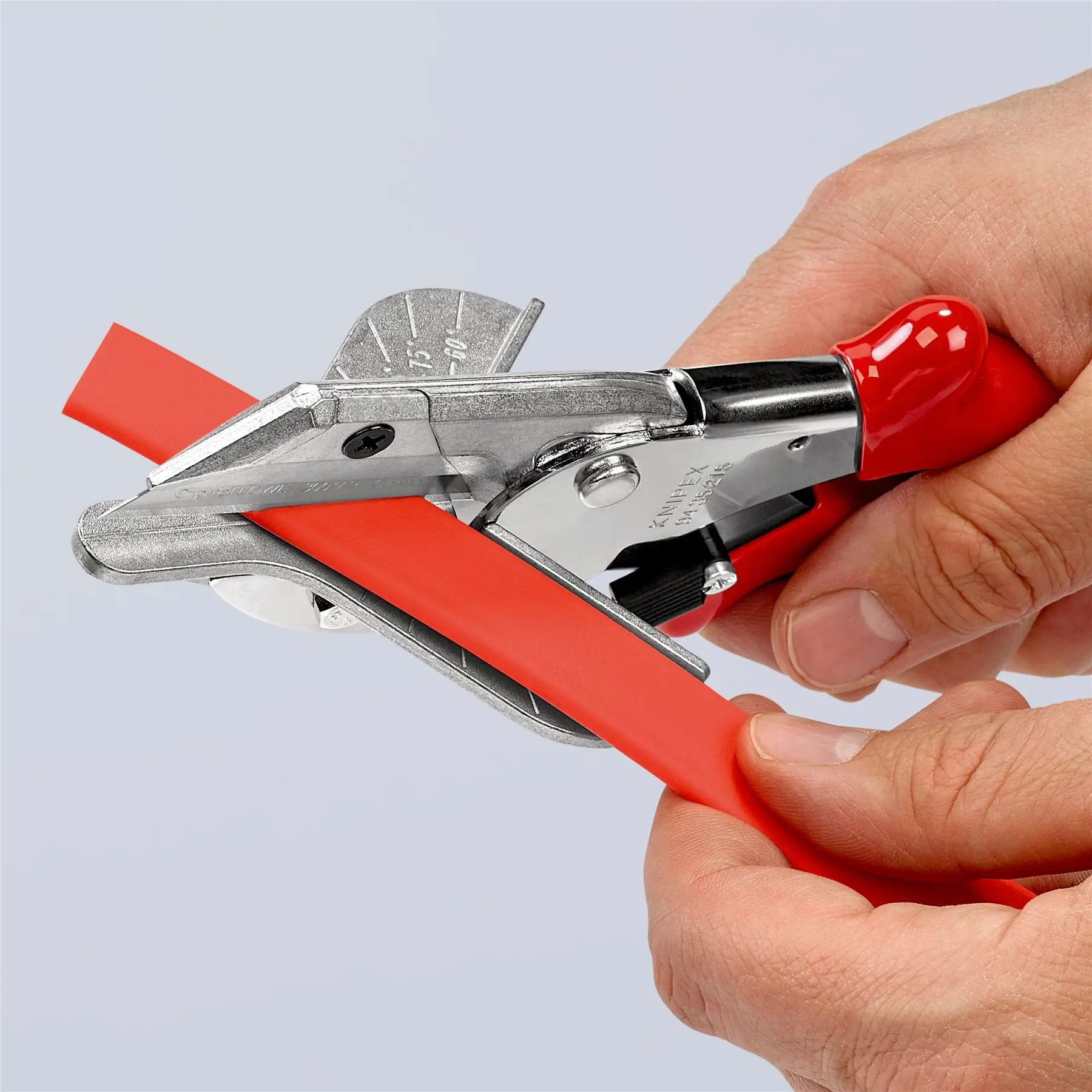 KNIPEX Mitre Shears Cutters for Plastic and Rubber Section 215mm Plastic Handles 94 35 215 - Image 5