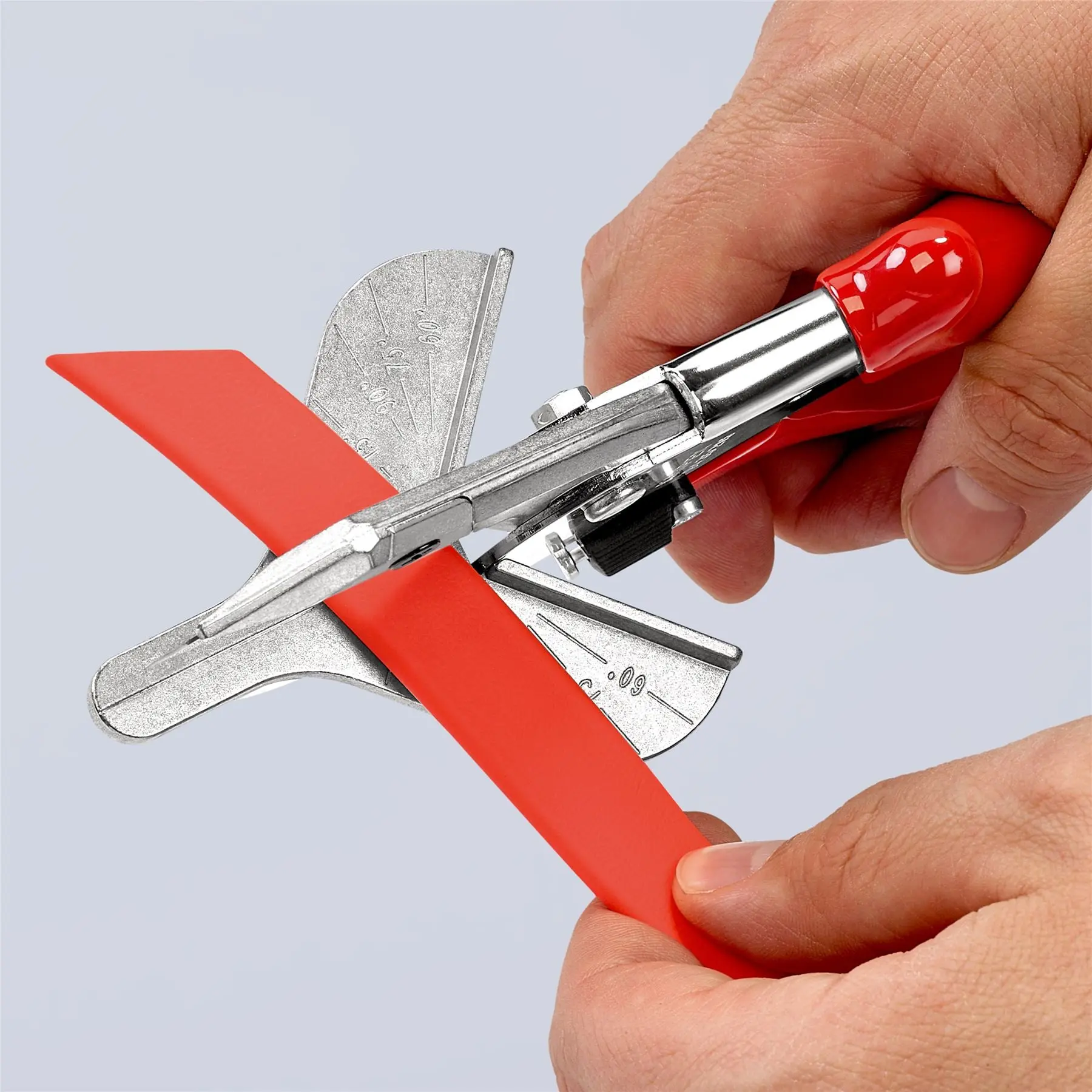 KNIPEX Mitre Shears Cutters for Plastic and Rubber Section 215mm Plastic Handles 94 35 215 - Image 6