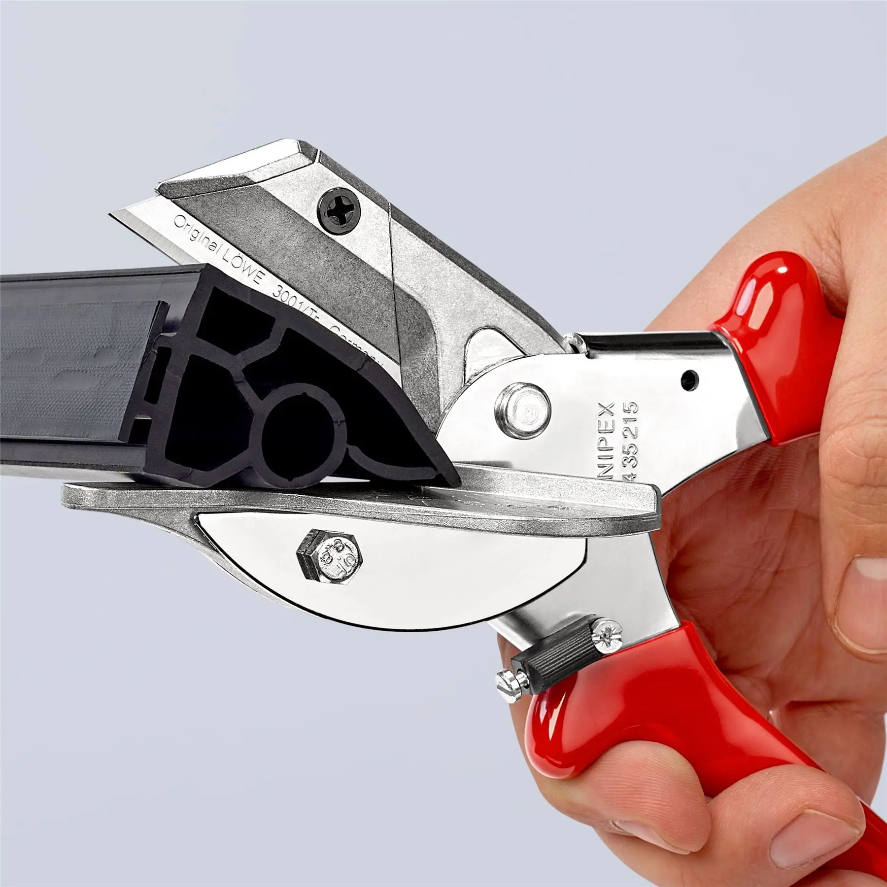 KNIPEX Mitre Shears Cutters for Plastic and Rubber Section 215mm Plastic Handles 94 35 215 - Image 8