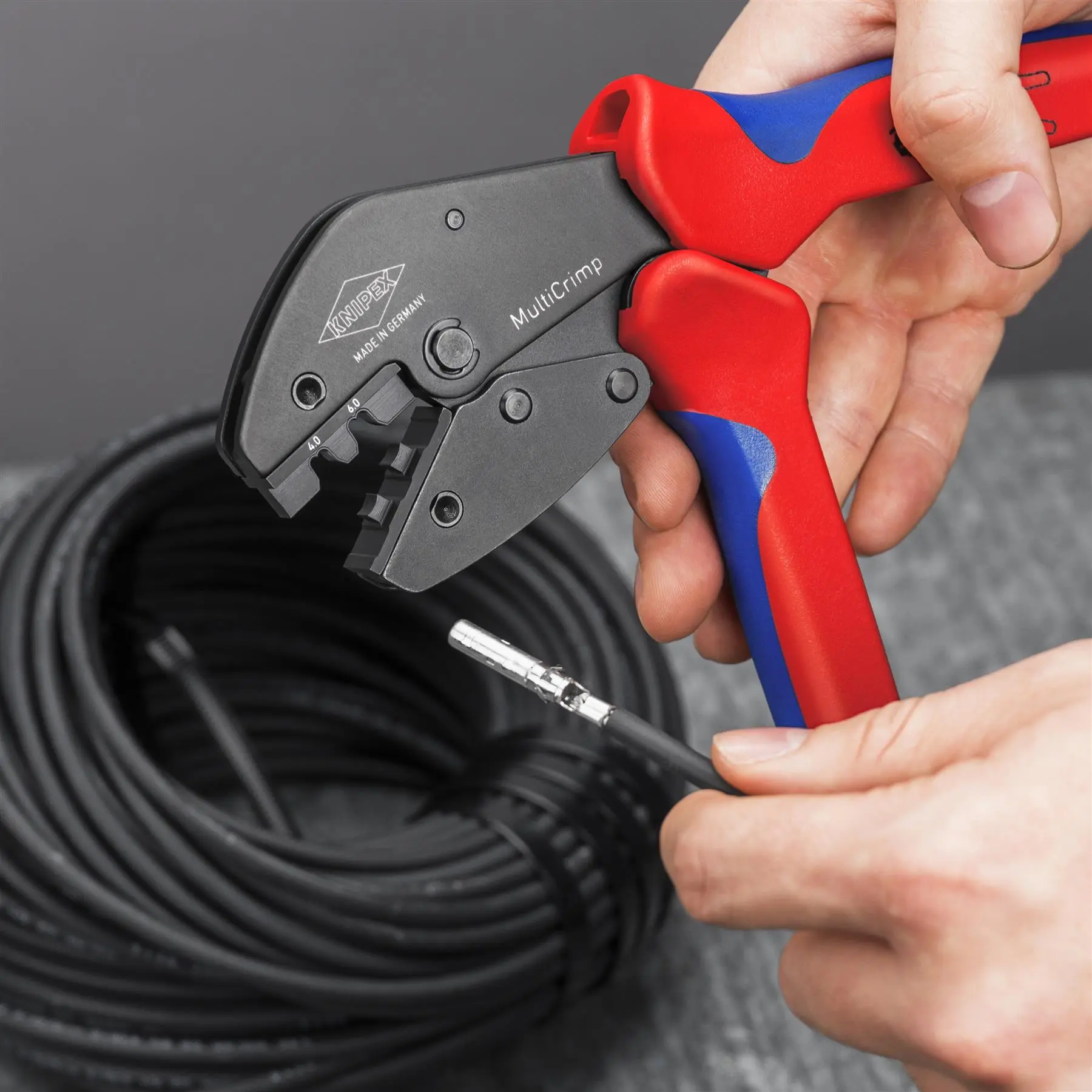 KNIPEX MultiCrimp PV for MC4 / MC4 EVO2 Wire Ferrules and Non Insulated Terminals 97 33 03 - Image 2