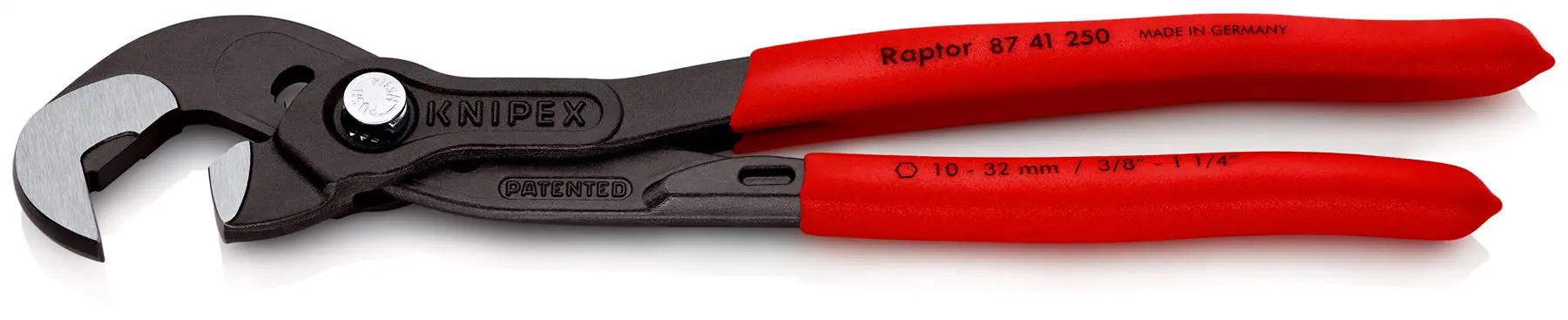 KNIPEX Multiple Slip Joint Spanner RAPTOR 10-32mm 250mm 87 41 250 SB - Image 2