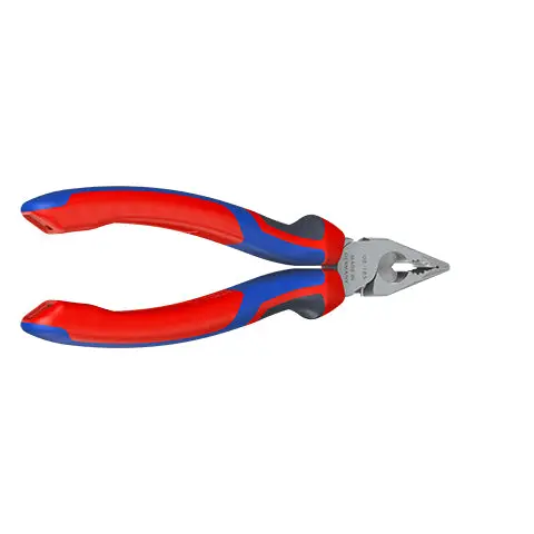 Knipex Needle Nose Combination Pliers 185mm Multi Component Grips Chrome 08 25 185 - Image 18