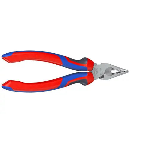 Knipex Needle Nose Combination Pliers 185mm Multi Component Grips Chrome 08 25 185 - Image 19