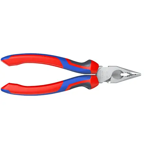 Knipex Needle Nose Combination Pliers 185mm Multi Component Grips Chrome 08 25 185 - Image 20