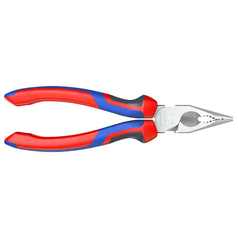 Knipex Needle Nose Combination Pliers 185mm Multi Component Grips Chrome 08 25 185 - Image 21