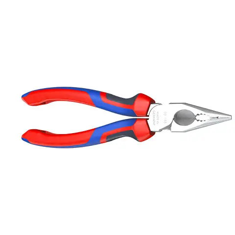 Knipex Needle Nose Combination Pliers 185mm Multi Component Grips Chrome 08 25 185 - Image 23