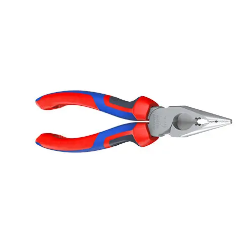 Knipex Needle Nose Combination Pliers 185mm Multi Component Grips Chrome 08 25 185 - Image 24