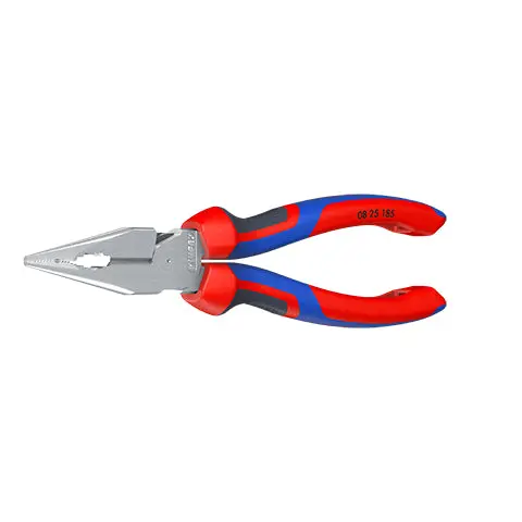 Knipex Needle Nose Combination Pliers 185mm Multi Component Grips Chrome 08 25 185 - Image 33