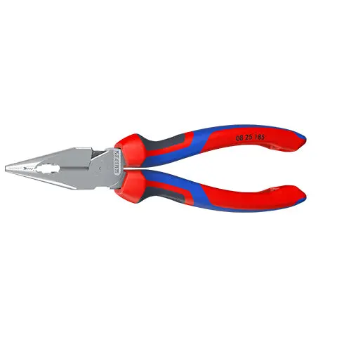 Knipex Needle Nose Combination Pliers 185mm Multi Component Grips Chrome 08 25 185 - Image 34