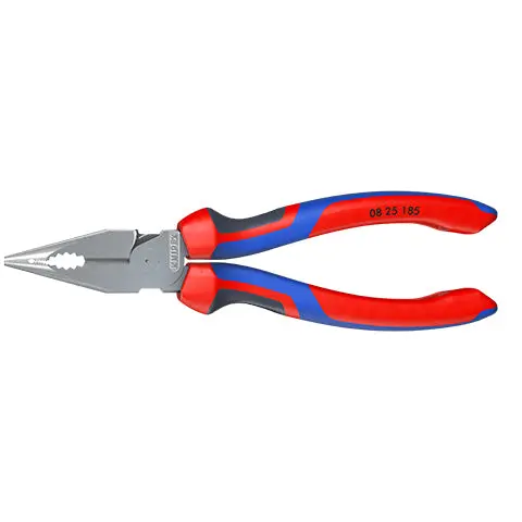 Knipex Needle Nose Combination Pliers 185mm Multi Component Grips Chrome 08 25 185 - Image 35
