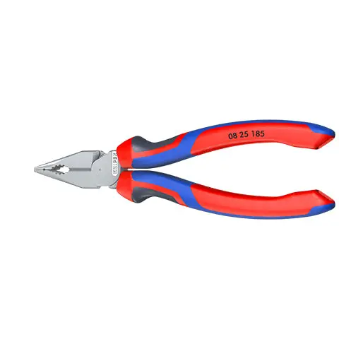 Knipex Needle Nose Combination Pliers 185mm Multi Component Grips Chrome 08 25 185 - Image 8
