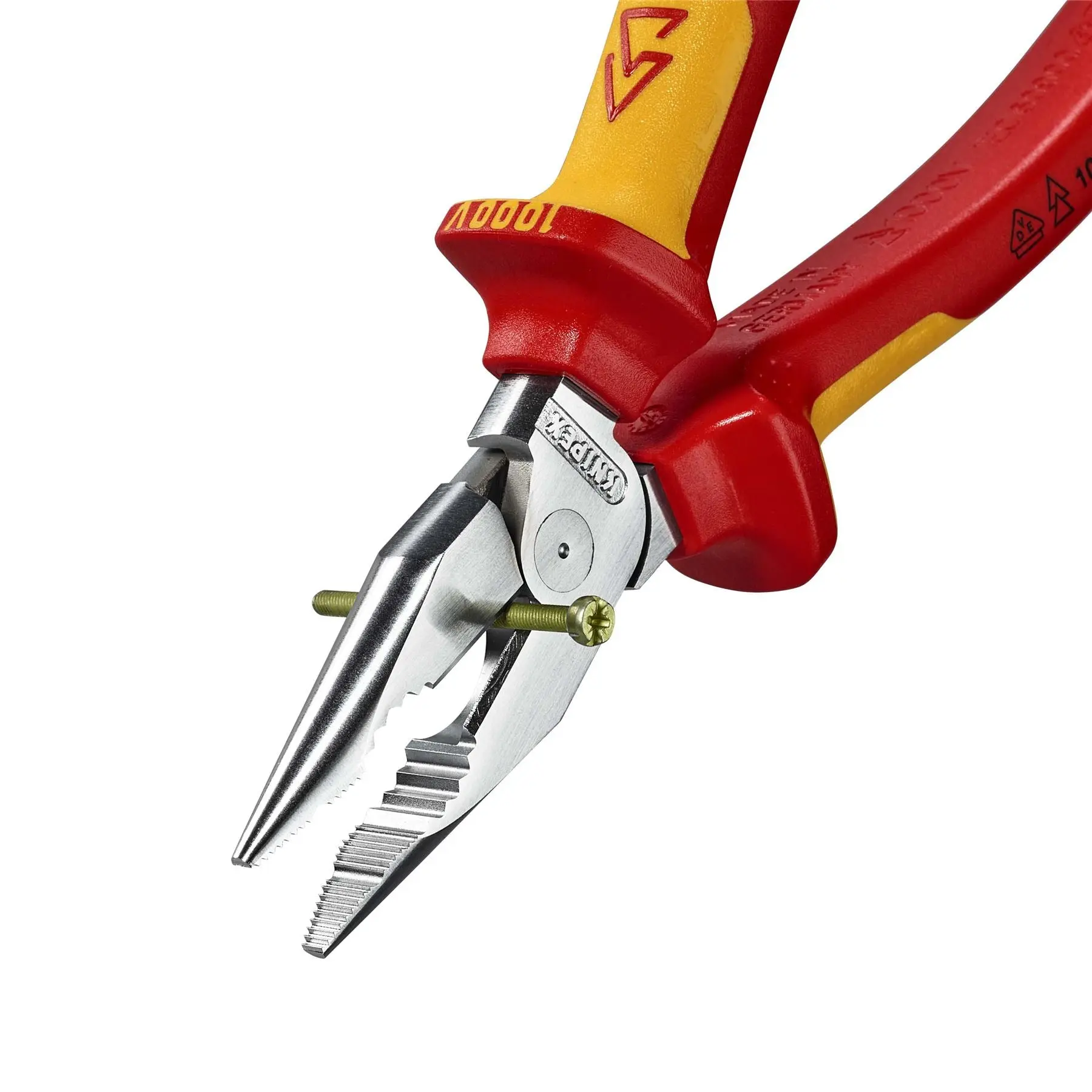 KNIPEX Needle Nose Combination Pliers 185mm VDE Chrome Multi Component Grips 08 26 185 SB - Image 7