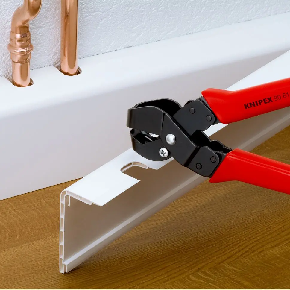 Knipex Notching Pliers for Plastic Casings Cable Ducts Opening Spring 250mm 20 x 29mm 90 61 20 - Image 2